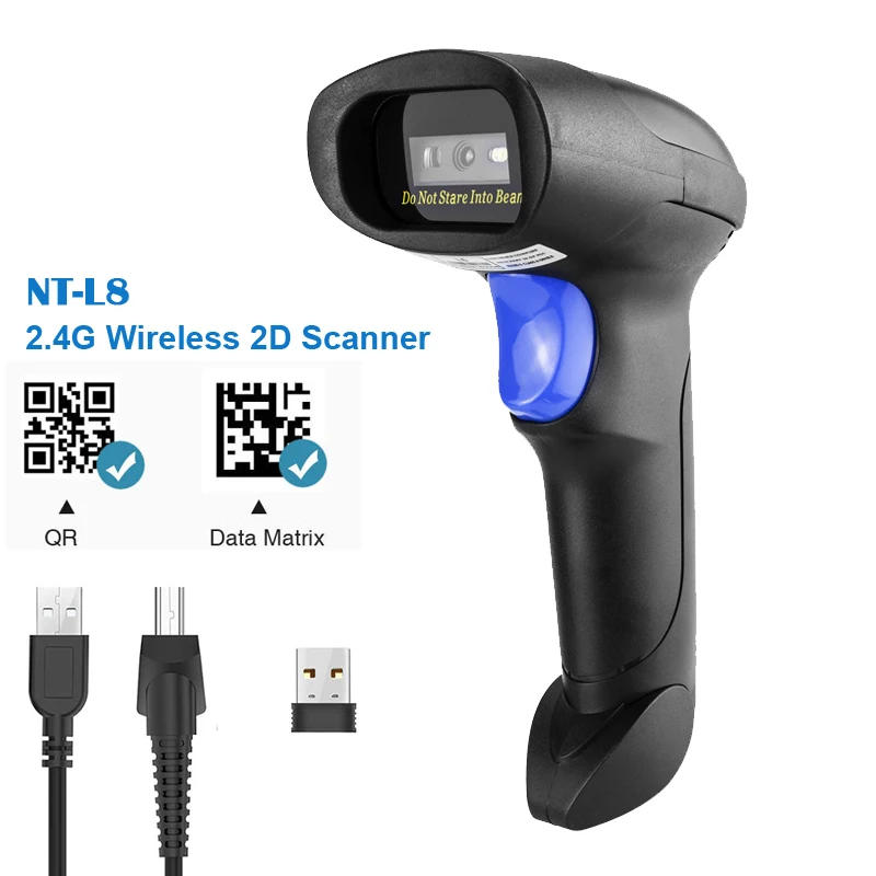 Description Picture 5 of itemNETUM L5 Wired 2D Barcode Scanner AND NT-L8 Wireless QR Bar Code Reader pdf417 for MAC OS, Windows