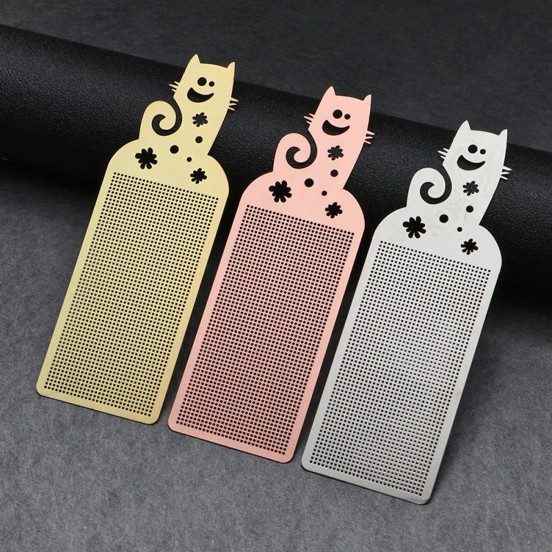 Description Picture 6 of item1PC Cross-Stitching Metal Bookmark Needlework Embroidery Cute Butterfly Owl Pattern Counted Accessory DIY Painting Crafts Kit