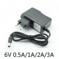 6V 0.5A  5.5x2.5mm