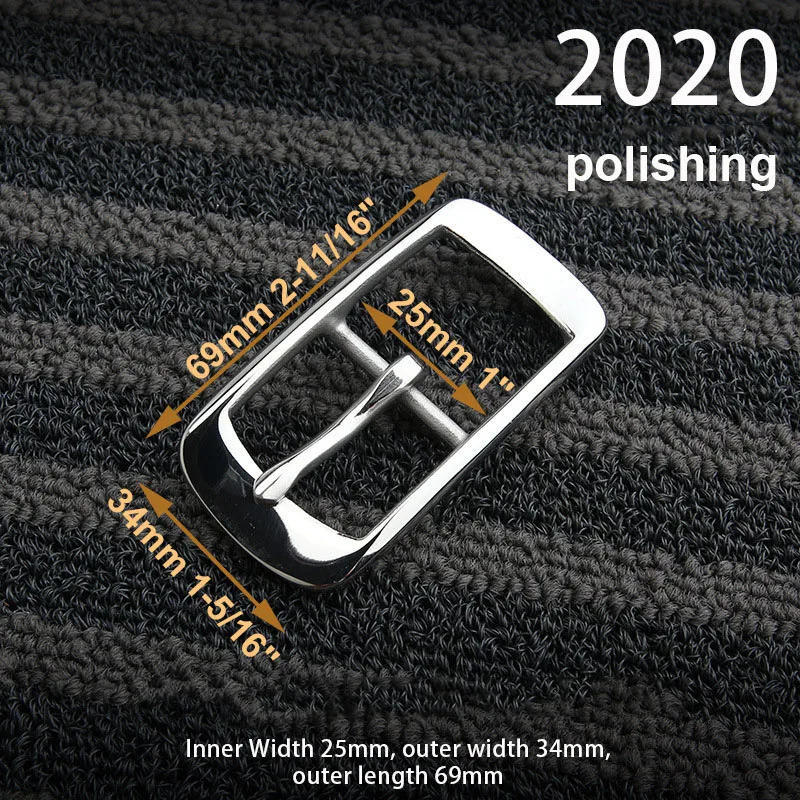 Description Picture 3 of item1pcs 304 Steel 15-35mm Belt Buckle End Heel bar Buckle Single Pin Heavy-duty For Leather Craft Strap Webbing Dog Collar CLOXY