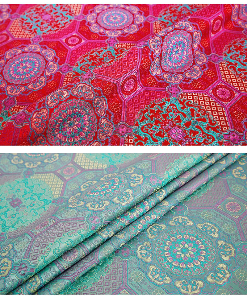 Description Picture 6 of itembrocade jacquard clothing fabrics for sewing cheongsam dresses of DIY damask needlework meterial