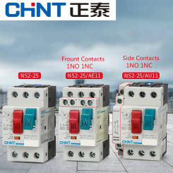 CHINT AC Motor Starter NS2-25 NS2-25X AE11 AU11 220V-390V Protection Thermal Switch General Engine Protector Device Knob Button