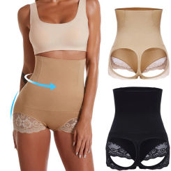 2Pcs/1Pcs Women High Waist Control Panties Levanta Pompis Body Shaperwear Tummy Slimming Panties Ass Lifting Up Panty