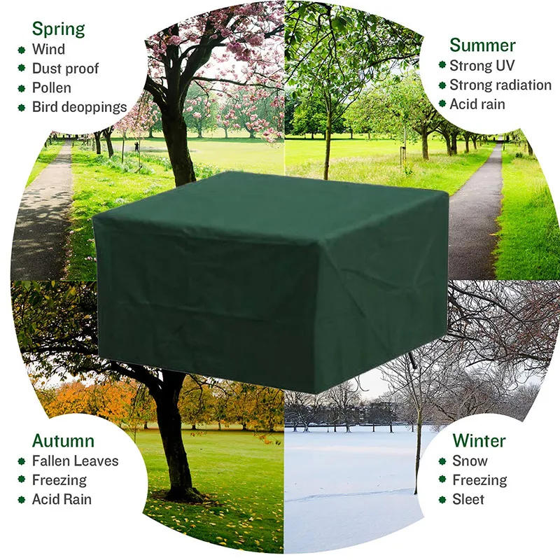 Description Picture 6 of itemPatio Garden Outdoor Furniture Covers Waterproof 210D Rain Snow Chair covers Sofa Table Chair Dust Proof Cover Green Blue Brown