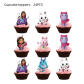 24pcs cake topper