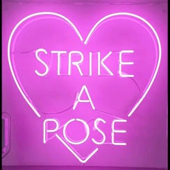 Neon Sign For Strike a pose Glass Tube Commercial happy Lamp resterant art light advertise custom DESIGN Impact Attract light