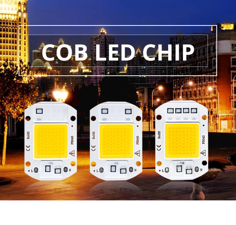 Description Picture 2 of item5pcs LED Chip COB lampr 20W 30W 50W AC 110V 220V No Need Driver DIY Flood light Spotlight Cold Warm White Outdoor Lamp Bead