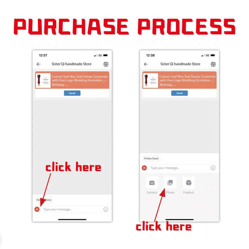 Description Picture 2 of itemCustom Seal Wax Seal Stamp Customized with Own Logo Wedding Invitation Birthday Gift Stamp Replaceable Handle Stamp Crafts Seal