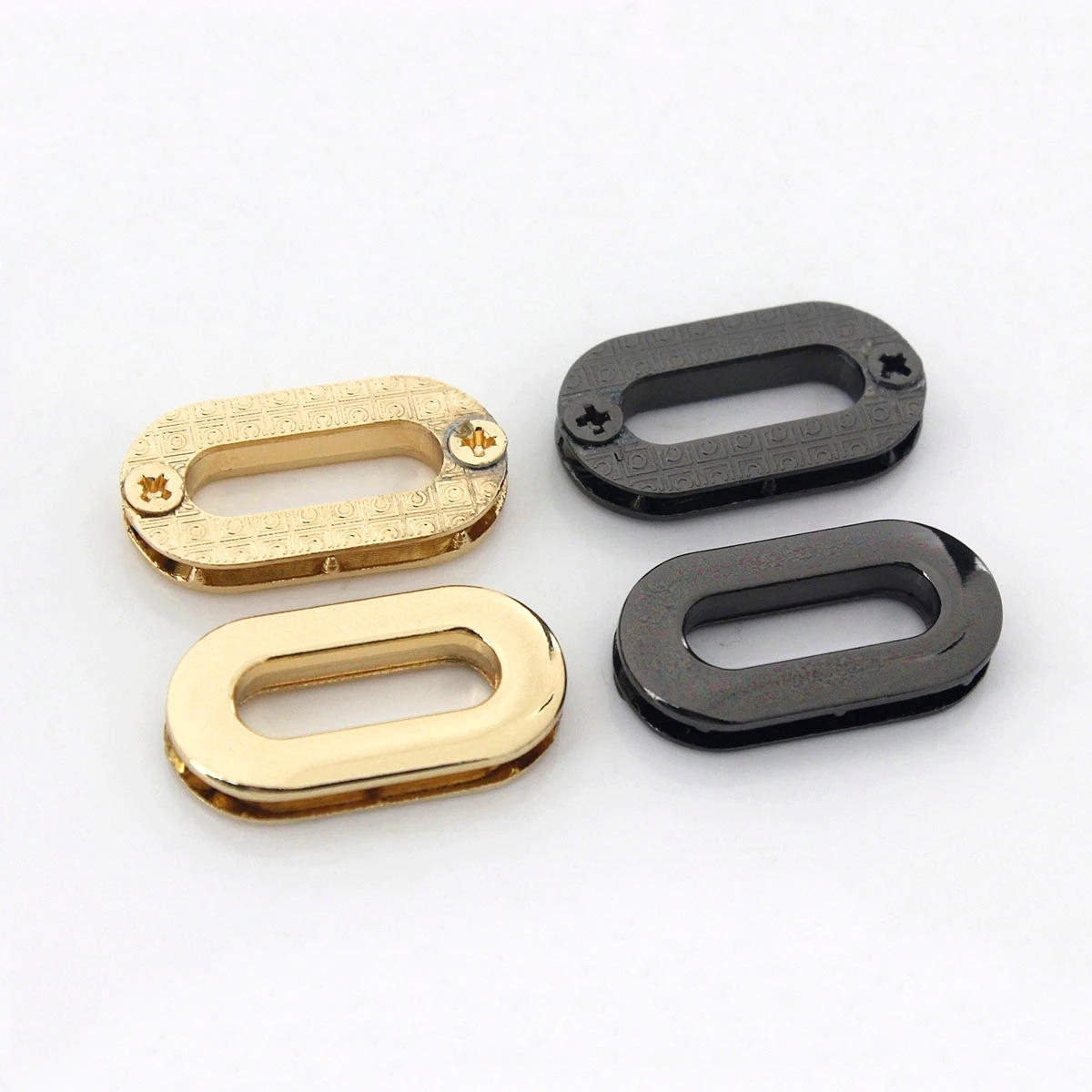 Description Picture 5 of item2pcs Metal Oval Screw Back Eyelets With Washer Grommets Leather Craft Accessory for Bag Garment Shoe Clothes Jeans Decoration