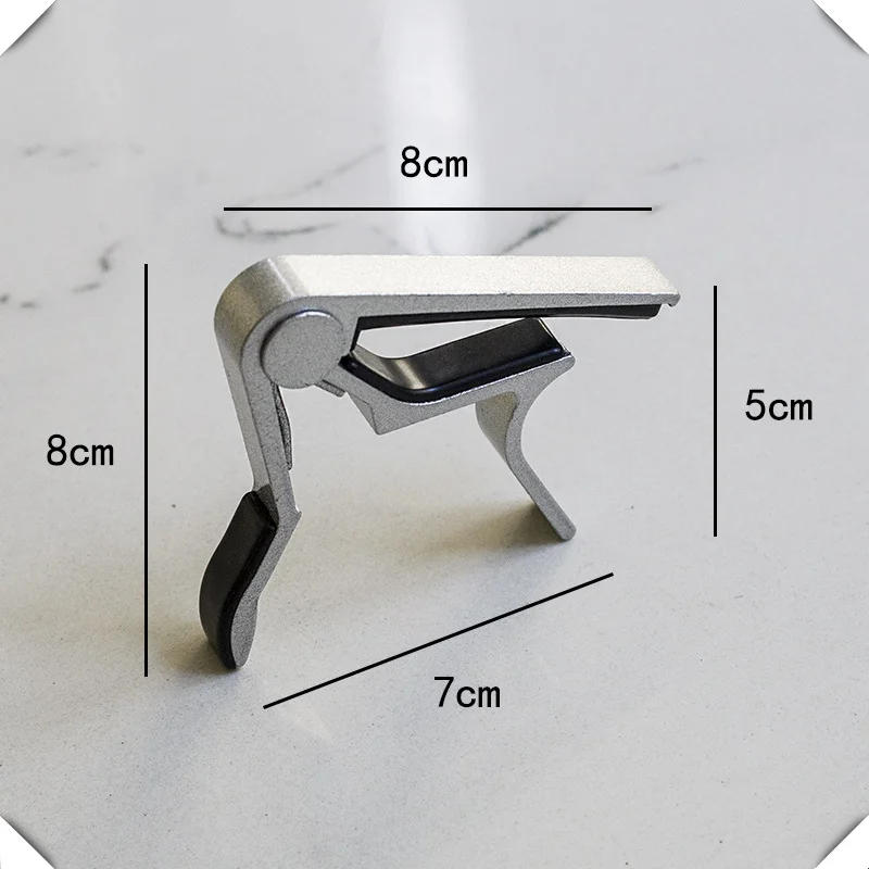 Description Picture 3 of itemUniversal Aluminium Capo Acoustic Guitar Transposition Clip Ukulele Transpose Clips Guitar Accessories Parts