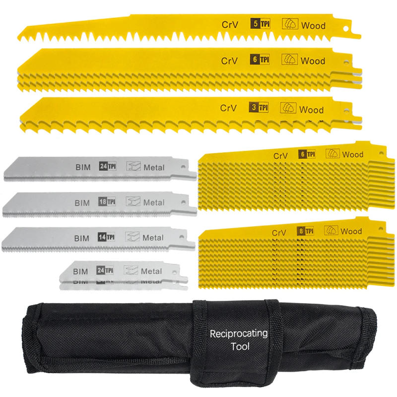 Description Picture 5 of item36Pcs/Set Reciprocating Saw Blades Pruning Saw Handsaw Multi Saw Blade For Cutting Wood Metal PVC Tube Power Tools Accessories