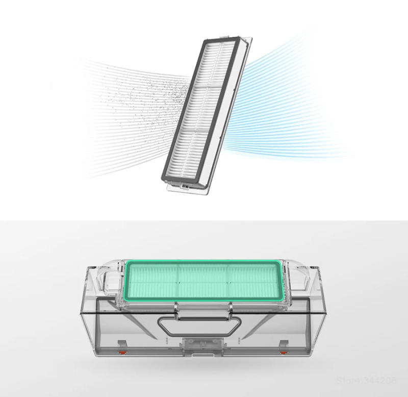 Description Picture 6 of itemXIAOMI MIJIA Robot Vacuum Cleaner 1C 1T 2C Dirt Disposal Original Spare Side Roller HEPA Filter Main brush Mop Parts