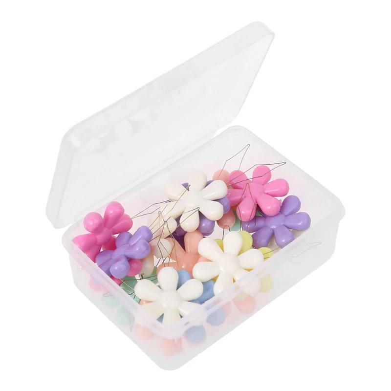 Description Picture 4 of item20pcs/box Multicolor Flower Shape Wire Loop Needle Threaders for Cross Stitch Embroidery Sewing Needlework Thread Guide Tool