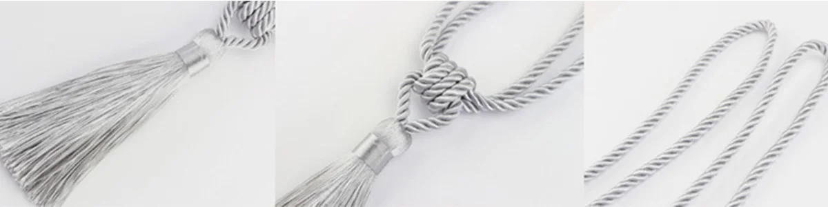 Description Picture 5 of item2Pcs Tassel Curtains Tieback Holder Buckle Rope Tie Back Home Decoration Accessories Modern Room Decor Curtain Holdbacks