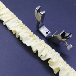 Industrial sewing machine rubber band elastic  flat car presser foot wrinkle pleated lace tool accessories