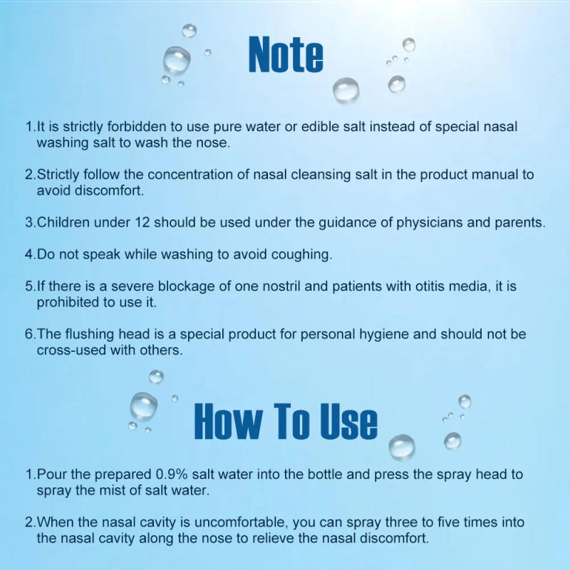 Description Picture 6 of itemOrigina Box Nasal wash cleaner Bottle Waterpulse Nose Irrigation Rinse Pots Medicine sinusitis rinitis treatment Nasal aspirator