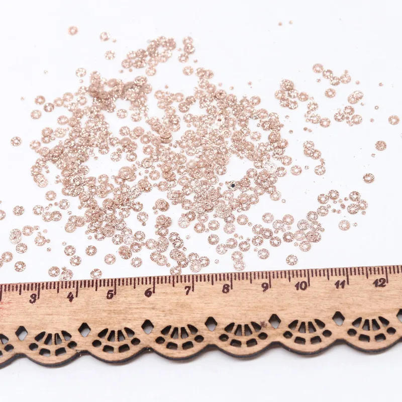 Description Picture 5 of itemChampagne Paillettes 3mm 4mm 6mm 10mm Glitter Sequin Loose Sequins Sewing Wedding Craft Women Garments Accessories