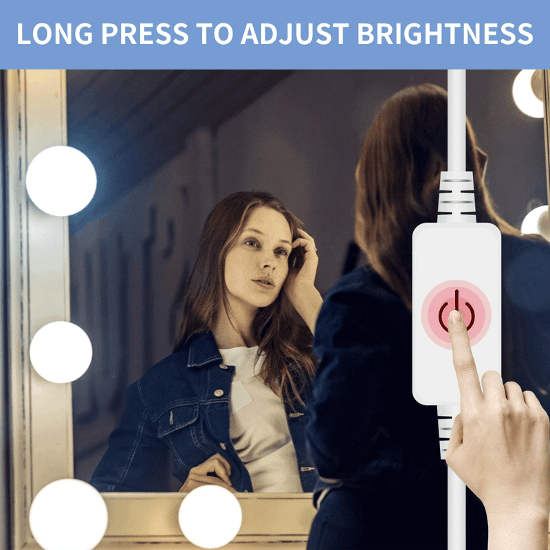 Description Picture 5 of itemMake Up Mirror Light LED Dressing Table 5V LED Vanity Lamp Cosmetic Mirror Light Bulbs Wall Lamp 3 Colors Dimming For Bathroom