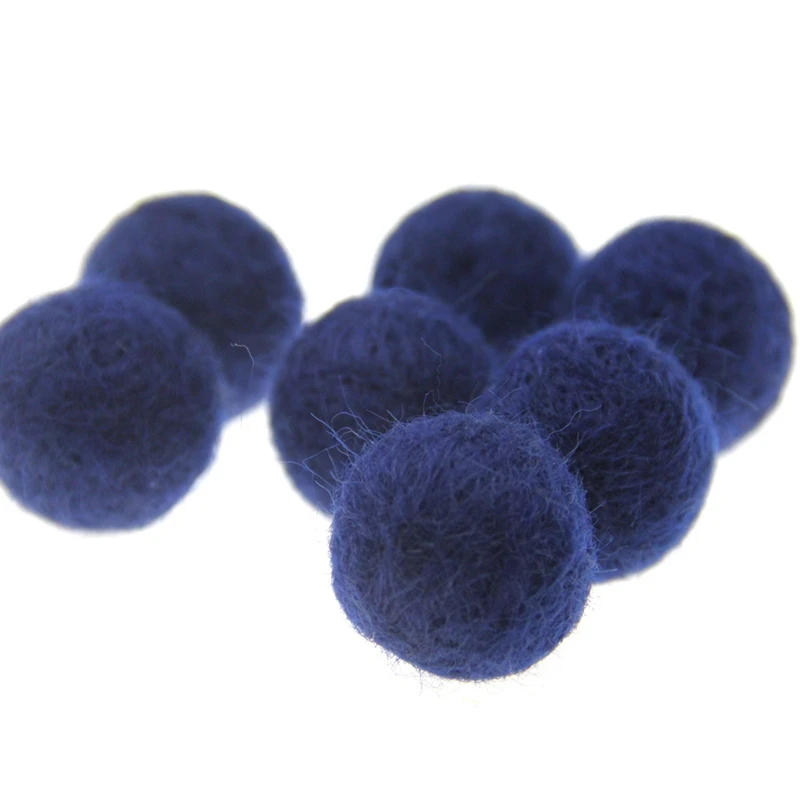 Description Picture 6 of itemRound Wool Felt Balls, Pom Poms, Handmade DIY Christmas Gifts, 3cm, 10Pcs per Lot