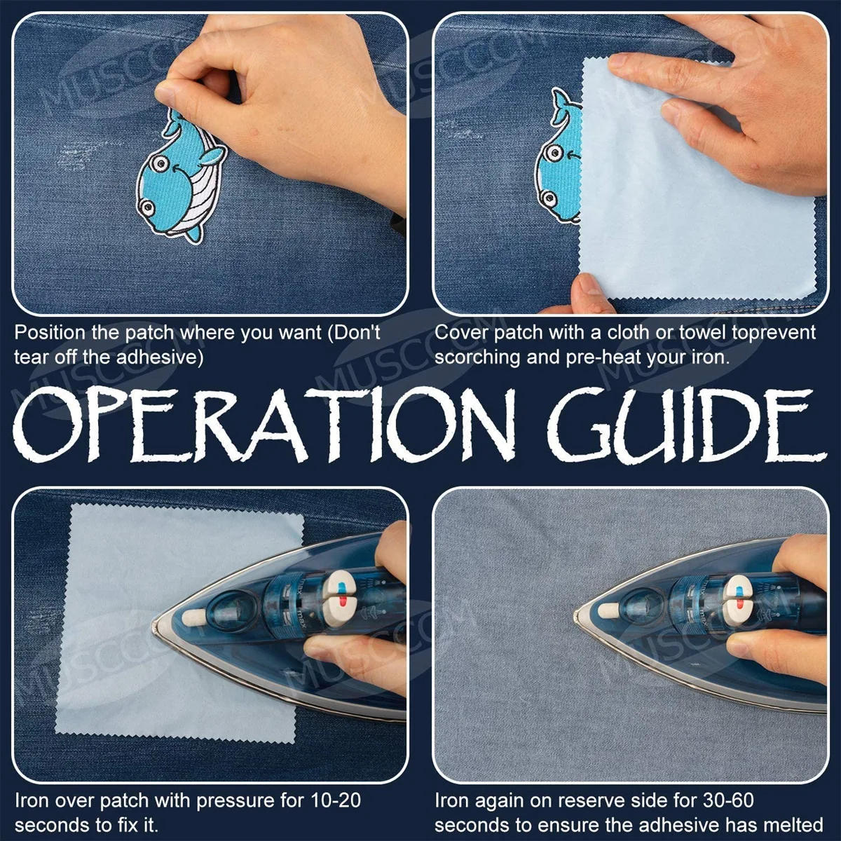 Description Picture 2 of itemZipper Embroidery Patches Iron on Cloth Patterns for Textile DIY Thermo Adhesive Stickers Horizontal Vertical Zips Fabric Decals