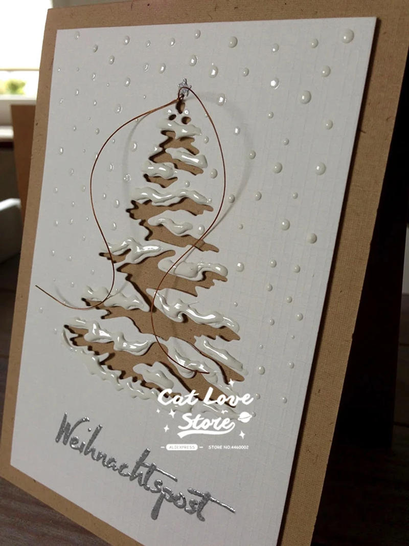 Description Picture 3 of itemChristmas Tree Metal Cutting Dies Scrapbooking Stencil Die Cuts Card Making DIY Decorative Craft Embossing New Dies For 2019