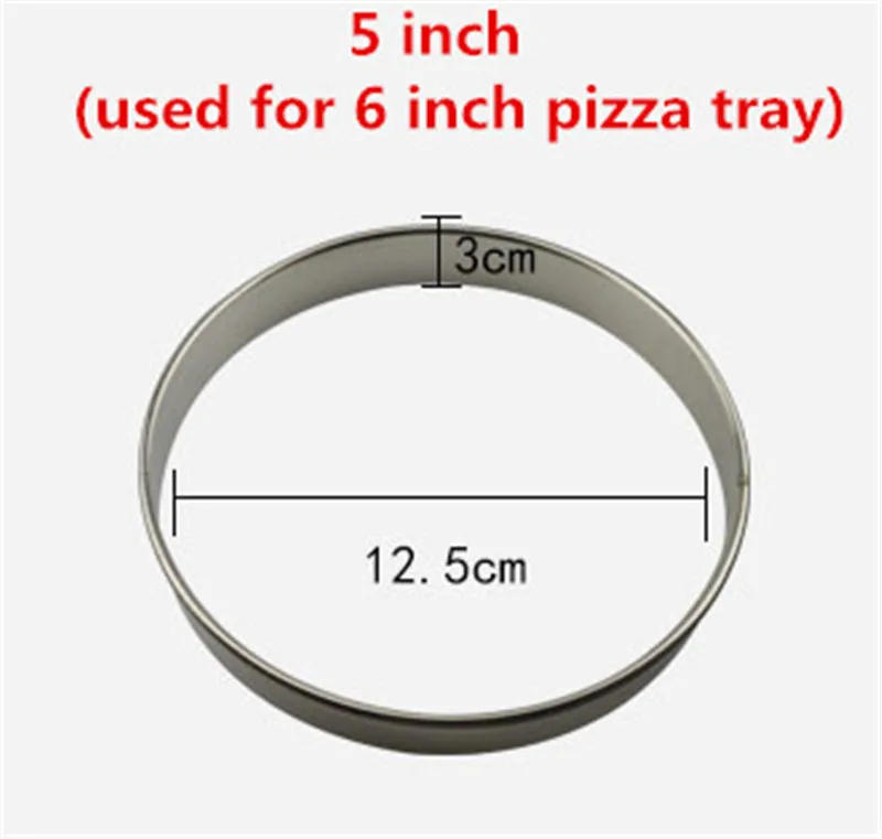 Description Picture 3 of itemRound Stainless Steel Cake Molds Mousse Cake Tart Circle Mold Pizza Dessert DIY Decor Mould Tart Ring Kitchen Baking Tool