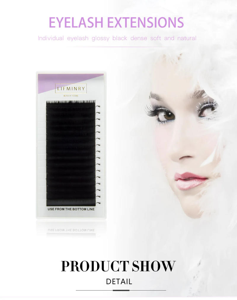 Description Picture 2 of item16 lines of imitation ermine eyelashes, professional eyelashes, soft ermine eyelashes extension