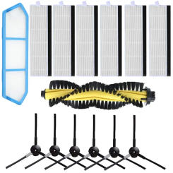Vacuum Cleaner Main Roller Brush Hepa Filter Side Brushes for AMIBOT SPIRIT H2O /SPIRIT X430 Robot Vacuum Cleaner Parts