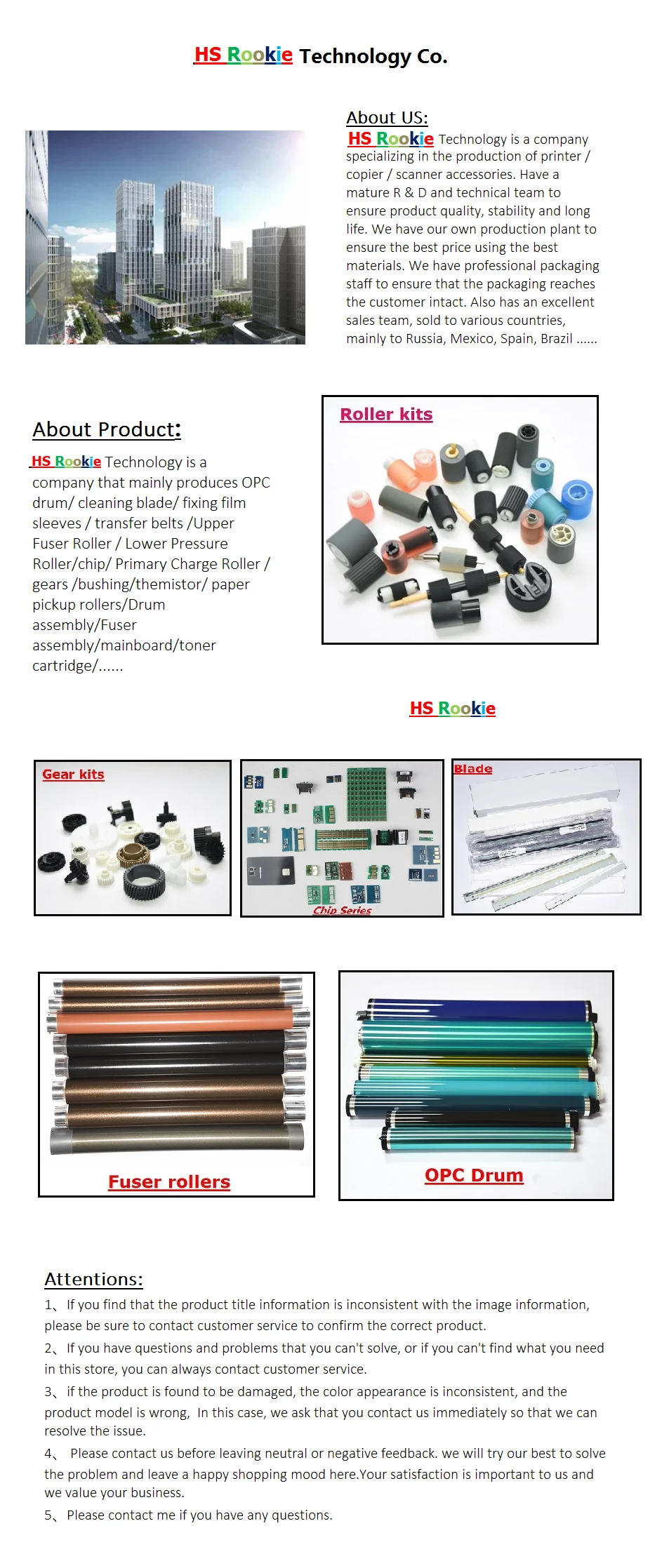 Description Picture 3 of itemBlack Color Cylinder OPC DRUM for Xerox 700 C60 C70 C75 J75 550 560 570 240 242 250 252 260 7655 7665 7675 7755 7765 7775 C5400