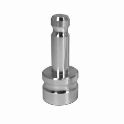 Aluminum survey adapter for Prism GPS Total Station 5/8" x 11 female thread to Dia.12 mm pole fit Snap-On Prisms