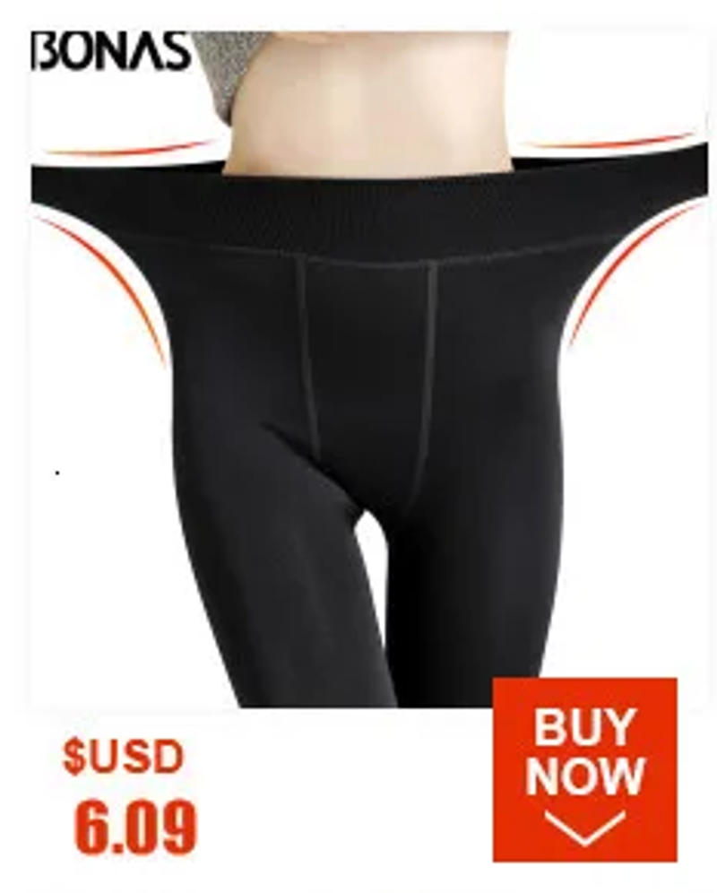 Description Picture 2 of itemBONAS Fashion Woman Tights Sexy Pantyhose Translucent Slim Tights Elastic Velvet Pantyhose Female High Waist Stockings