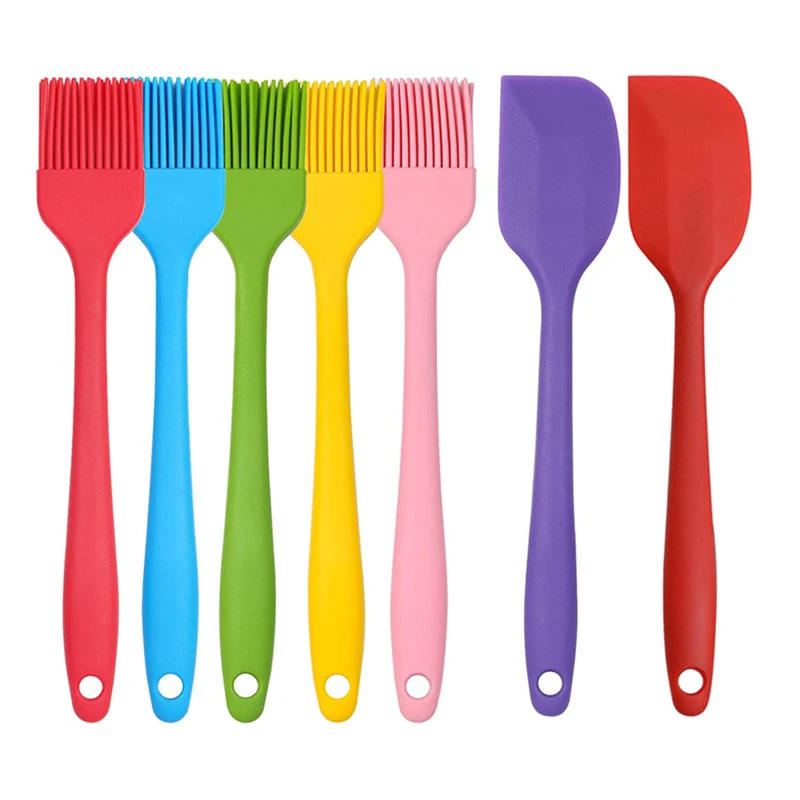 Description Picture 2 of itemSilicone Basting Pastry Brushes Spatula Non-Stick BBQ Grill Baking Brush Spread Oil Butter Sauce Marinades Kitchen Cooking Tools