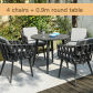 0.9m table set