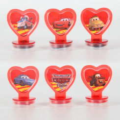 6pcs Car DIY Cartoon Gift Seal Stamper Teacher Stamp Set Craft Stamps Stationery Kids Party Supplies Gifts Girls Favors
