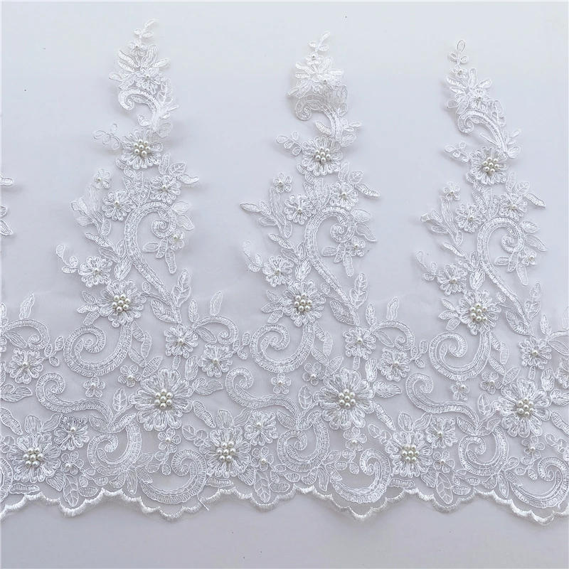 Description Picture 6 of itemSequin Beaded Border Lace Fabric Trim, DIY Decoration of Skirt Accessories, Wedding Dress, Height of 43cm, RS2448, 14 Colors