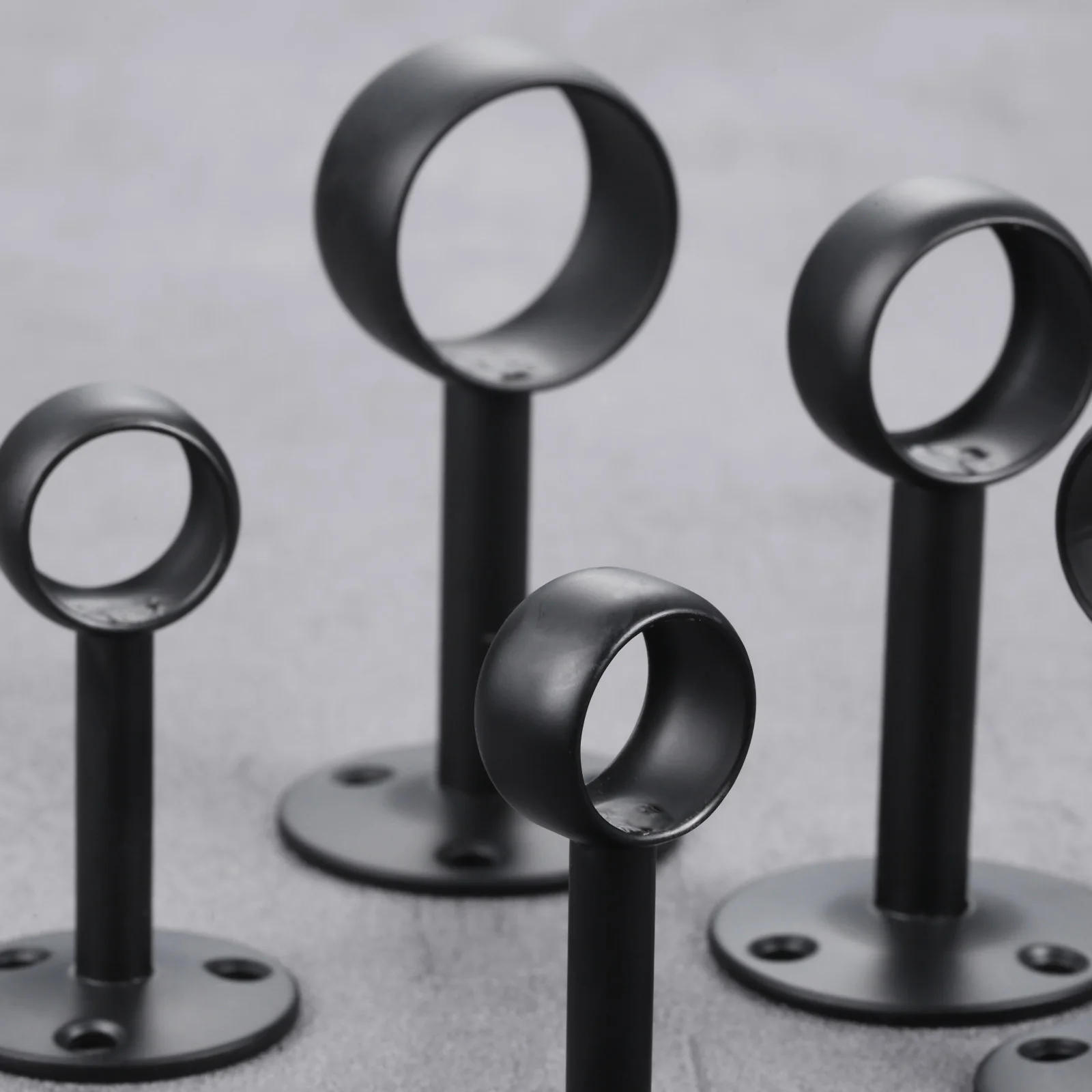 Description Picture 5 of itemDRELD 2Pc Stainless Steel Flange Rod Holder Closet Pole End Supports Socket Curtain Ceiling-Mount Bracket 16/19/22/25/32mm Tube