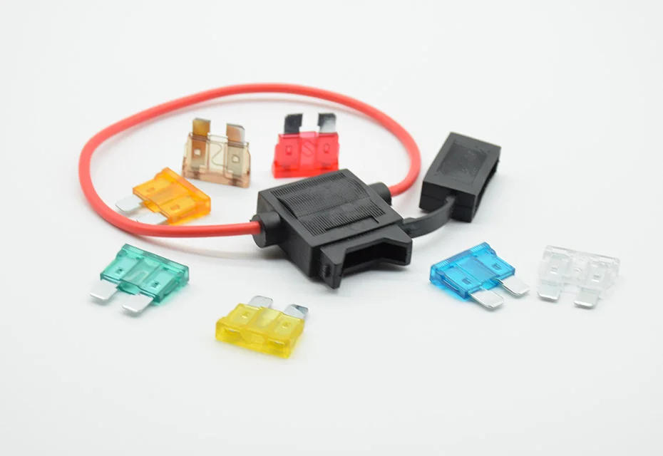 Description Picture 2 of itemWaterproof Power Socket Small Blade Type inline InLine Fuse Holders with 5/7.5/10/15/20/25/30A Fuse auto Car Replacement   AWG
