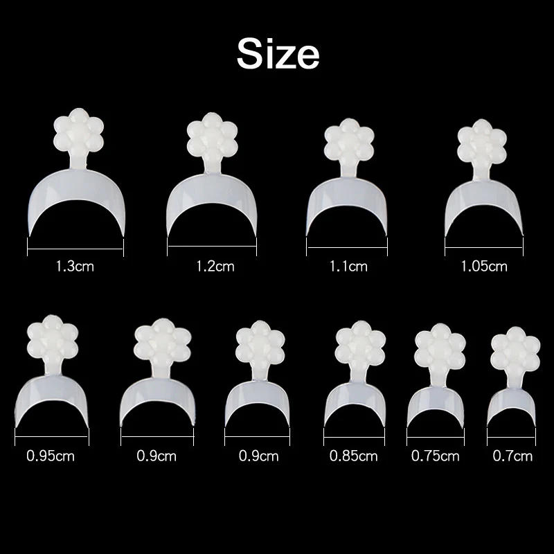 Description Picture 4 of itemNail Tips 500 Pcs/Bag French Nail Tip Short Fake Nails Detachable Nails Art Decoration 5 Color French Manicure For DIY Salon Use