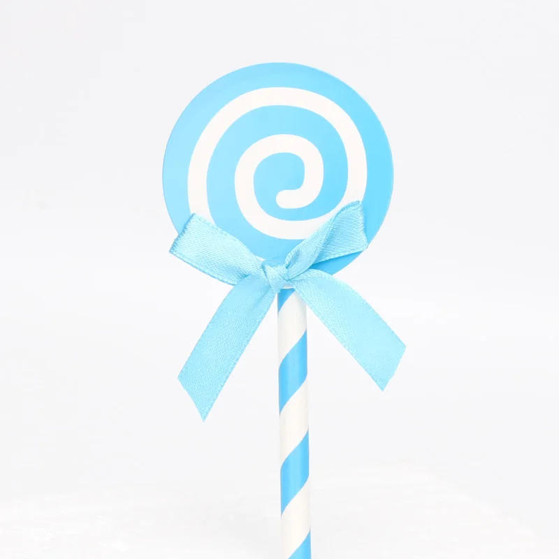 Description Picture 5 of item1Set Lollipop Carousel Horse Cake Topper Unicorn Birthday Supplies Wedding Party Decoration Gender Reveal Cake Decor