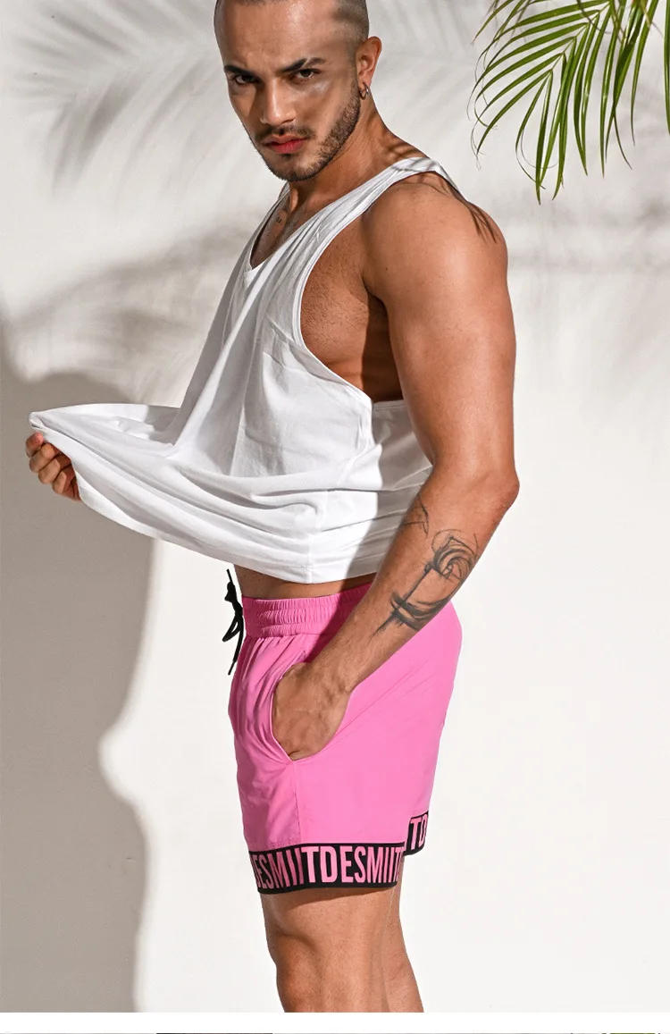 Description Picture 6 of itemDesmiit Beach Board Shorts Men's Swimming Shorts Men Swimwear Swim Trunk Fast Dry Surfing Boardshorts Sport Short Bath Suit