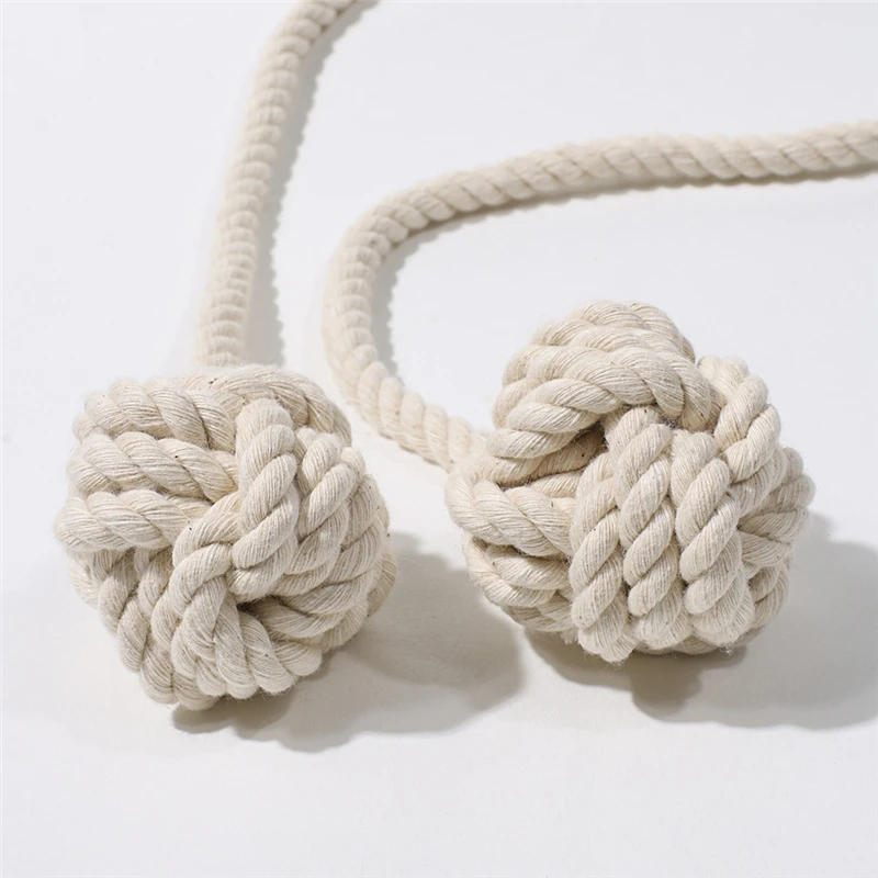 Description Picture 6 of itemMarame Curtain Tieback Curtain Tied Ball Pendant Mini Tapestry Decoration Hnad-woven Cotton Strap Curtain Accessories