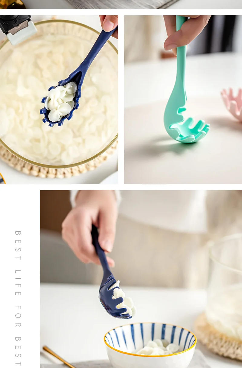 Description Picture 2 of itemSilicone Pasta Spaghetti Spoon, Pasta Scoop, Noodle Spaghetti Ladle, Slot Spoon, Heat-Resistant Tableware, Kitchen Gadget