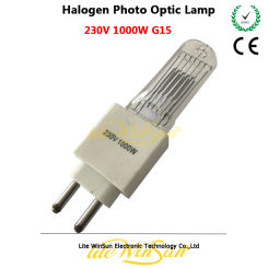 Litewinsune 230V 1000W G15 G22 G9.5 Base Socket Halogen Photo Optic Lamp Source Fresnel Spot Project Lighting Lamp Source