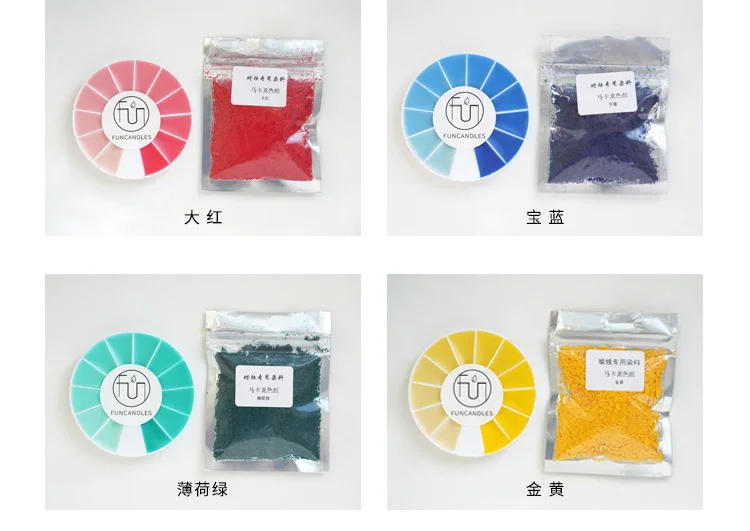 Description Picture 4 of itemNon-smudge Candle Pigment Macaron Candle Set Dye DIY Aromatherapy Candle Special Coloring Soy Candle Making Kit Diy Supplies