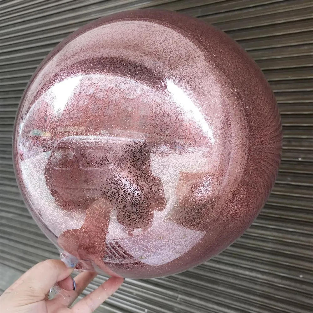 Description Picture 5 of itemDIY Transparent Bubble Balls Wedding Decoration Glitter Balloons PVC Round Helium Bobo Ballons Event Birthday Party Decor Ballon