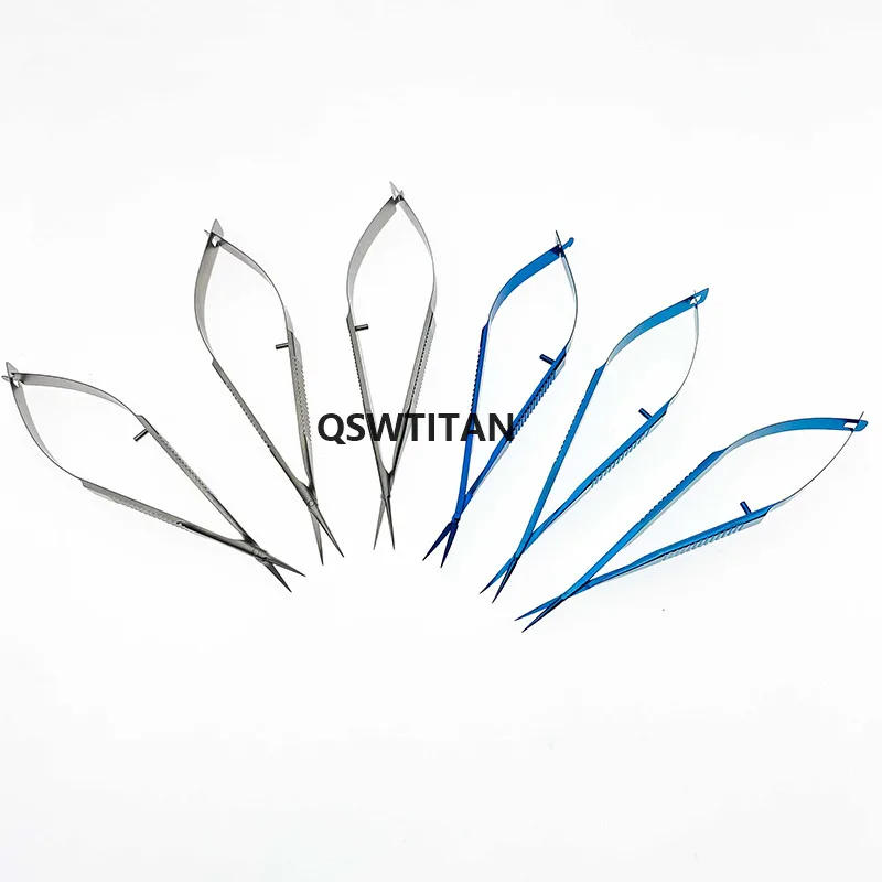 Description Picture 2 of itemCapsule membrane scissors 11.5cm  Ophthalmic microsurgery scissors Pet Surgical Instrument
