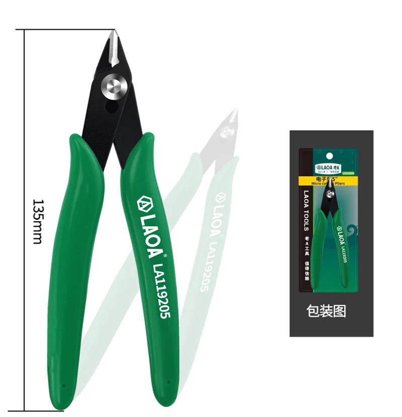 Description Picture 5 of itemLAOA 5 Inch SK5 Durable Electronic Shears Diagonal Pliers Electric Scissors Plastic Pliers Electrician Tools