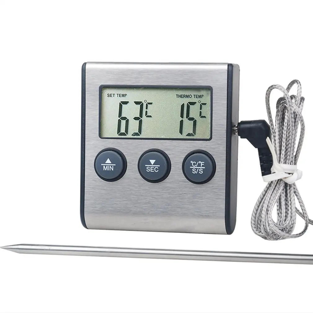 Description Picture 3 of itemTp700 Digital Remote Wireless Food Kitchen Oven Thermometer Probe For BBQ Grill  Oven Meat Timer  Temperature  Manually Set