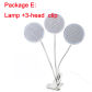 lamp and 3 head clip