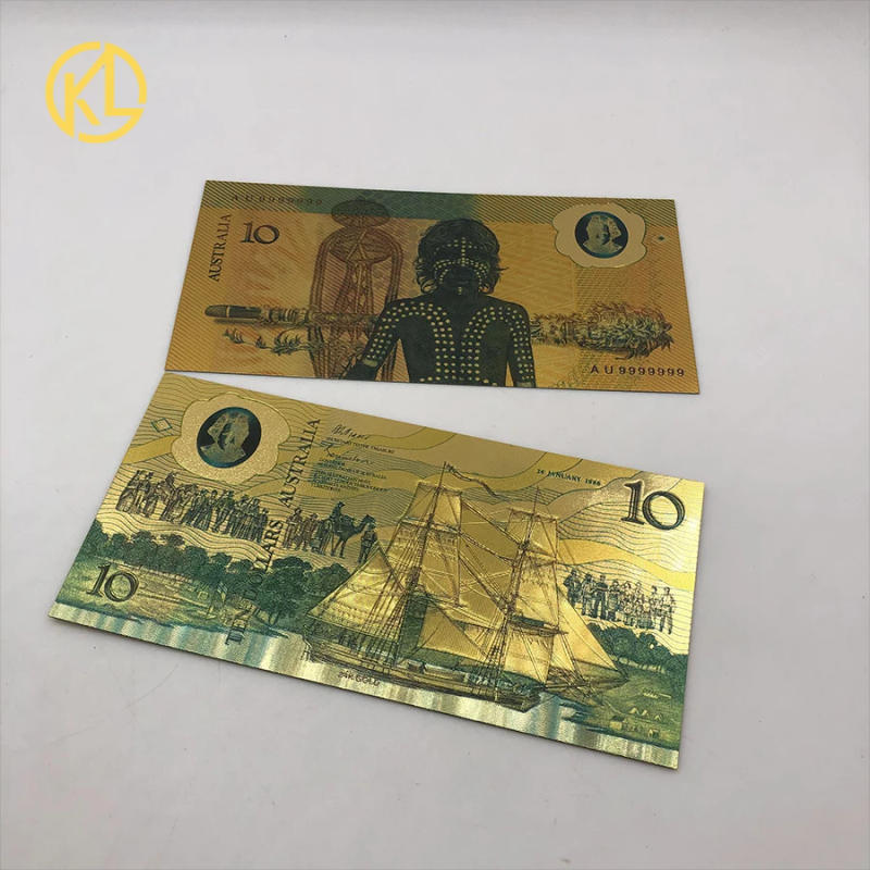 Description Picture 5 of item1 pc New Australia 100 Dollar Gold Banknote for Souvenir Home Decoration Drop Shipping